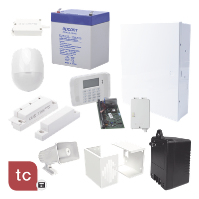 Kit VISTA-48 / comunicador GSM LTE-XA / sensor de movimiento + 2 contactos + sirena 30 W / hasta 48 zonas / 1 año Total Connect | SIERRA STORE