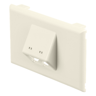 PANDUIT T70FH2IW - Placa de Pared Horizontal / 2 Puertos Mini-Com / 69.8 x 114.3 mm / PVC / Blanco Mate / ROHS | SIERRA STORE