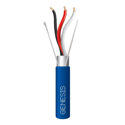 Cable Multiconductor Blindado / 3 x 18 AWG / 305 m (1000 ft) / Plenum CMP CL3P FPLP / Azul | SIERRA STORE