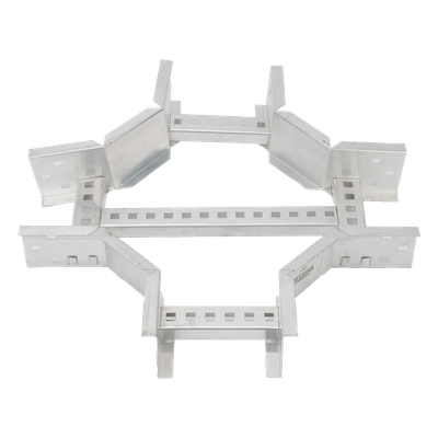 Derivación "X" Horizontal de Aluminio Perfil Z / Peralte 3 1/4" / Ancho 6"/ Radio 8" / Incluye Tornillería (CHXHEZ314R8X6AK) | SIERRA STORE