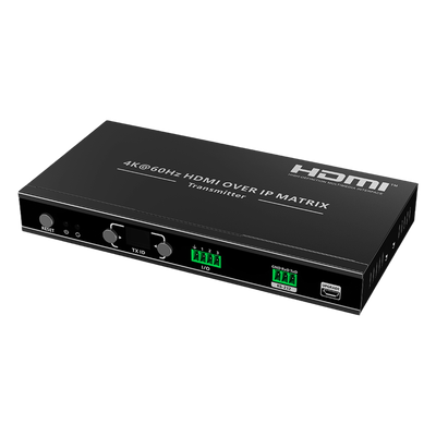 Extensor HDMI sobre IP / Transmisor / 4K@60Hz / 120 m (394 ft) / HDMI 2.0 / HDCP 2.2 / PoE / RS-232 / IR Bidireccional / Multicast | SIERRA STORE
