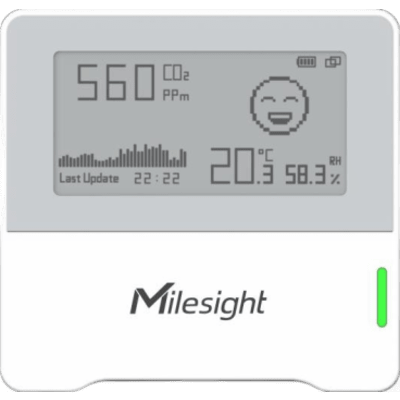 Sensor de Monitoreo Ambiental Interior / CO2 NDIR 400-5000 ppm / Temperatura ±0.2°C / Humedad ±2% RH / Pantalla E-ink 2.13 Pulgadas / | SIERRA STORE