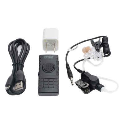 Kit Micrófono Solapa Inalámbrico Bluetooth / PTT Integrado / Tubo Acústico / Conexión Dual / Clip 360° | SIERRA STORE