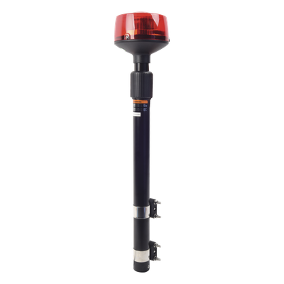 Luz Telescópica LED / 9 LED de 3W / 25 Patrones de Destello / 10-30 VCC / 3A Máx / 64-104 cm (2.1-3.4 ft) / Resistente a Vibraciones | SIERRA STORE