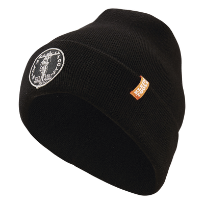 Gorro Negro de Tejido Grueso para Instaladores, con Logo KLEIN TOOLS Vintage. | SIERRA STORE