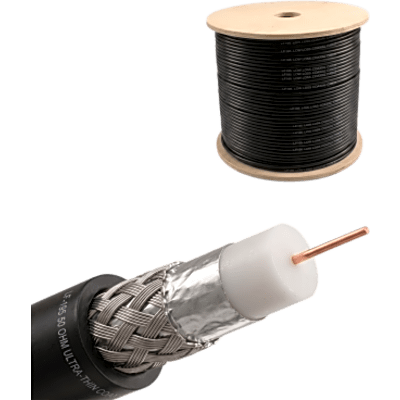 Rollo de 100 Metros de LP195 de 50 Ohms | Cable Coaxial Profesional | SIERRA STORE