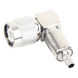 Conector RF TNC Macho / Ángulo Recto / Ensamblaje Anillo Plegable / Bronce Niquelado / Contacto Oro / Dieléctrico Teflón | SIERRA STORE