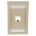 PANDUIT CFPE1EIY - Placa de Pared Vertical Ejecutiva / 1 Puerto Mini-Com / Con Espacio para Etiquetas / 69.8 x 114.3 mm (2.75 x 4.5 | SIERRA STORE