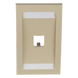 PANDUIT CFPE1EIY - Placa de Pared Vertical Ejecutiva / 1 Puerto Mini-Com / Con Espacio para Etiquetas / 69.8 x 114.3 mm (2.75 x 4.5 | SIERRA STORE