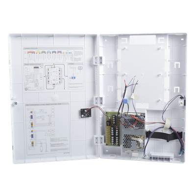 Gabinete de Protección para Controlador de Acceso / Fuente 110 VCA / 8 Canales Independientes / Protección Eléctrica Integrada / | SIERRA STORE