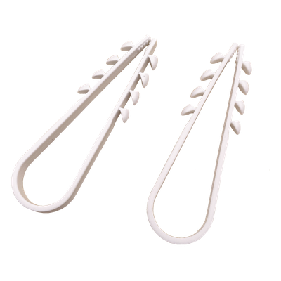 Clips Sujetadores de Plástico / 100 Piezas / Diámetro 11 a 19 mm / Instalación en Pared / Uso Industrial | SIERRA STORE