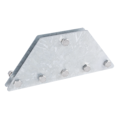 Placas Igualadoras de Retenida / 6 Retenidas / Acero Galvanizado por Inmersión / Kit con Tornillería y Separadores | SIERRA STORE
