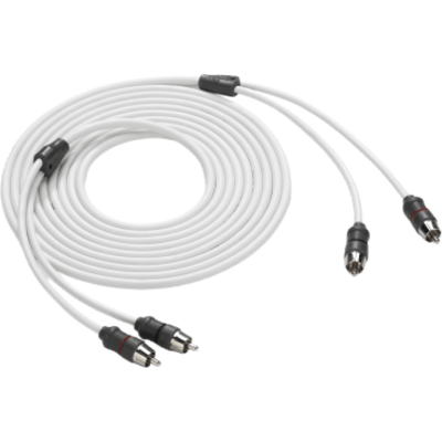 Cable de Interconexión de Audio Náutico / 2 Canales / Longitud 3.66 m (12 ft) / Conectores RCA Macho / Cobre OFC / Par Trenzado / | SIERRA STORE
