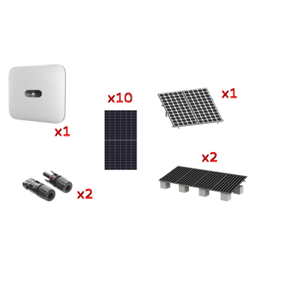 Kit Solar Interconexion  / 6 kW  220Vca / Inversor HUAWEI/ Montaje Incluido - HUAWEI FUSIONSOLAR