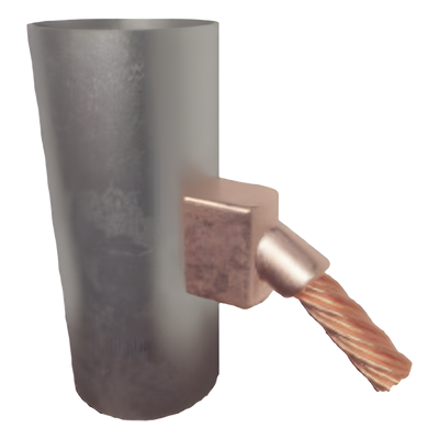 Molde para soldadura exotérmica / Cable 1/0 a tubo 2" a 4" / Carga #90 / 2500°C | SIERRA STORE