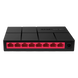 Switch No Administrable / 8 Puertos Gigabit 10/100/1000 Mbps / Capacidad 8 Gbps / Sin Ventilador / Plug and Play | SIERRA STORE