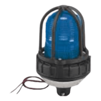 Luz de advertencia LED para ubicaciones peligrosas / Montaje tubo 3/4" NPT / 24 VCD / LED azul / IP66 / UL Clase I-III / 50,000 hrs | SIERRA STORE