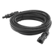 Cable Fotovoltaico / 2.5 m (8.2 ft) / 10 AWG / Terminales MC4 Macho-Hembra / Negro UV | SIERRA STORE