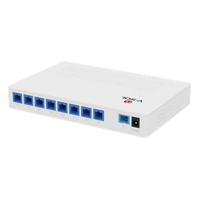 Splitter Activo 1x8 para Alimentación de 8 Dispositivos POF, puertos SC/UPC | SIERRA STORE