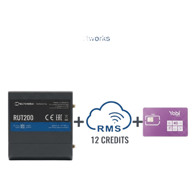 Router Industrial 4G LTE / Cat 4 150 Mbps / Wi-Fi 2.4 GHz / Operación -40°C a 75°C / Gestión RMS / Kit IoT con Datos Anuales | SIERRA STORE