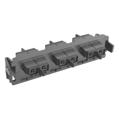 SIEMON RIC-F-SC6-01 - Placa Acopladora de Fibra Óptica / 6 Fibras SC Duplex / Alta Densidad 72 Fibras por Espacio Rack / Compatible | SIERRA STORE