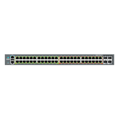 Switch Empresarial / Cloud-Managed / Layer 2-3 / 48 Puertos Gigabit / 6 Puertos SFP28 25G / PoE++ 90W / Dual Power CRPS / 420 Gbps | SIERRA STORE