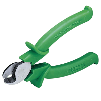 Tenaza Cortahilos WAGO / Para Cobre y Aluminio hasta 35mm² AWG 2 / Color Verde / Material Conductivo / Herramienta Profesi...