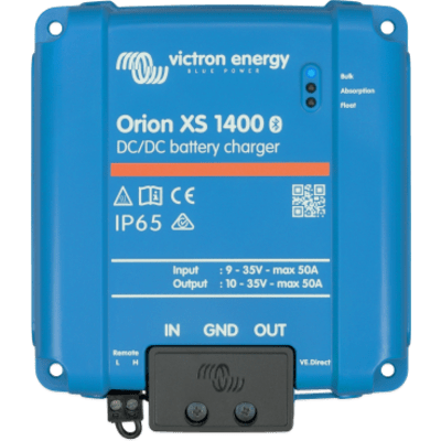 Orion XS 1400 / Cargador de Baterías CC-CC / 50 A 12/24 V / IP65 / Compatibilidad Alternador Inteligente / Para Bancos de Baterías de | SIERRA STORE