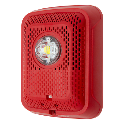Bocina con Estroboscopio / Montaje en Pared / Selección Automática 12/24 V / Flash 1 Hz / Diseño Compacto | SIERRA STORE