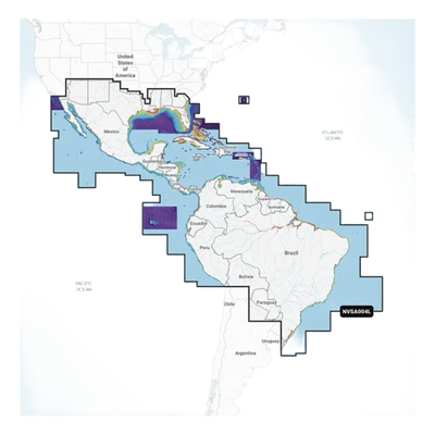 Carta Náutica / México, Centroamérica y Brasil / Golfo y Costa Este de EE. UU. / Caribe y Bermudas / Panamá, Galápagos y Sudamérica | SIERRA STORE