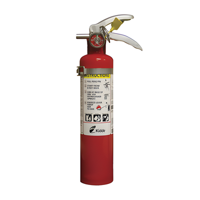 Extintor desechable / Polvo químico seco multipropósito / Clase A-B-C / 2.5 lb / Alcance 3 a 4.6 m / UL-DOT-USCG | SIERRA STORE