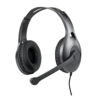 Auricular con Micrófono Bidireccional / Conector 3.5 mm / Banda Ajustable / Micrófono Móvil con Silencio / Almohadillas de Espuma de | SIERRA STORE