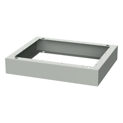 Base de Piso para Gabinete OSP / Aluminio 3 mm / 700x600 mm / 127 mm Altura / RAL 7035 | SIERRA STORE