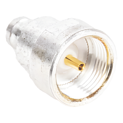 Adaptador Coaxial / Conector SMB Plug (Pin Hembra) / Bronce Plateado / Contactos Bañados en Oro / Dieléctrico de Teflón / Diseño | SIERRA STORE