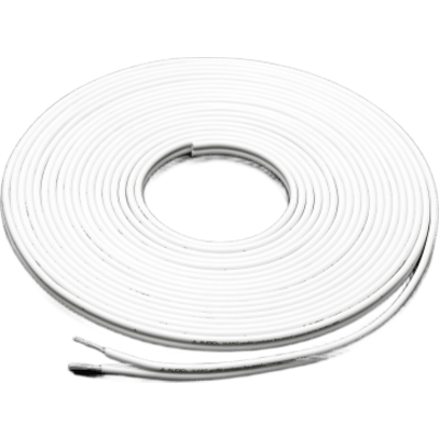Cable de Altavoz Marino / 16 AWG Real / 2 Conductores Paralelos / Cobre OFC Estañado / Cubierta PVC Blanco Flexible / 25 pies (7.62 m) | SIERRA STORE