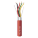 Cable Riser para Alarmas / 4 x 18 AWG / Blindado / FPLR / 152 m (500 ft) / Forro Rojo / 75°C | SIERRA STORE
