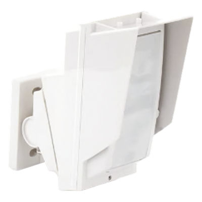 Detector PIR Exterior / 24 m (78.7 ft) de Alcance / 180° Giro Horizontal / IP65 / 18 Zonas de Detección / Montaje a 3 m (9.8 ft) | SIERRA STORE