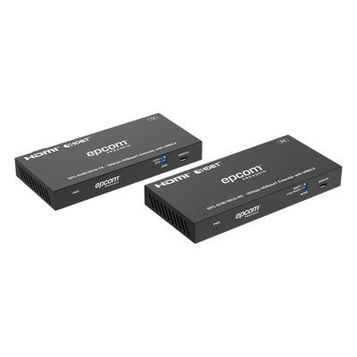 Extensor HDMI con KVM / 4K@60Hz 4:4:4 / 150m (492 pies) en 1080p / 120m (394 pies) en 4K / HDBaseT / USB 2.0 / IR Bidireccional / POC | SIERRA STORE