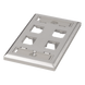 PANDUIT CFPL4SY - Placa de Pared Vertical / Acero Inoxidable Grado 304 / 4 Puertos Mini-Com / 69.8 x 114.3 mm / 2.75 x 4.5 pulg | SIERRA STORE