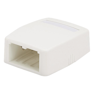 PANDUIT CBXQ2WH-A - Caja de Montaje en Superficie / 2 Puertos Mini-Com / ABS / 0.175 x 0.082 x 0.217 ft / Blanco | SIERRA STORE