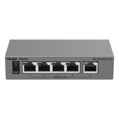 Switch Capa 2 Gestionado en la Nube / 5 Puertos Gigabit / Switching 10 Gbps / Forwarding 7.44 Mpps / Diseño sin Ventilador / | SIERRA STORE