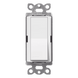 Interruptor de Pared Unipolar / 15 A / 120/277 V / Accionamiento Paleta / Acabado Snow Satinado | SIERRA STORE