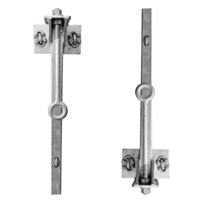 Par de Herrajes para Línea de Vida / Acero Galvanizado / Compatible STZ90G / Cable 3/8" / 4.25 kg | SIERRA STORE