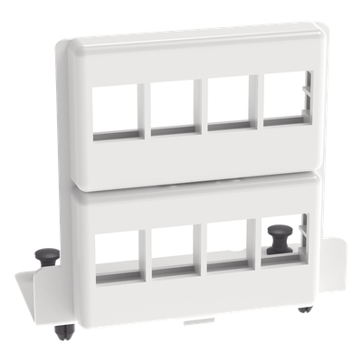 PANDUIT NKMS8PPB - Gabinete Multipropósito de Pared / 8 Puertos Keystone / Acero Calibre 18 / Instalación Empuje/Tirar / Puerta con | SIERRA STORE