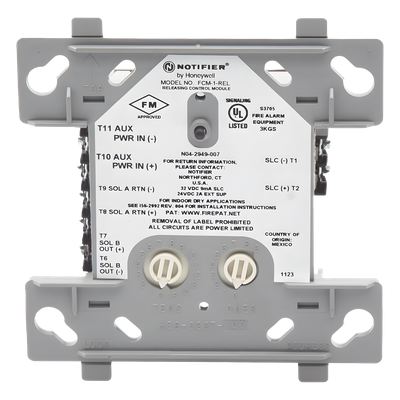 Módulo de Control de Descarga Direccionable / Protocolo Redundante / 24 VDC / Clase A o B / Supervisión de Solenoide | SIERRA STORE