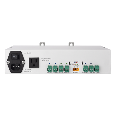 Fuente de Alimentación Dual / 52V 3A + 12V 5A / Respaldo Batería / Riel DIN / Protecciones Sobrecarga-Cortocircuito / -10°C a 60°C | SIERRA STORE