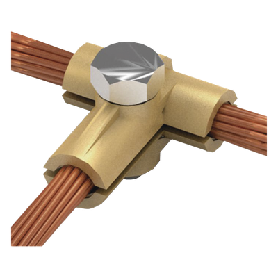 Conector Tipo T / Latón Alta Pureza / 50-70 mm² / 1/0-2/0 AWG / Derivaciones Eléctricas | SIERRA STORE