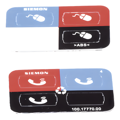 SIEMON Z-ICON-01B - Icono para Identificación de Jacks / Montaje Plano o en Ángulo / Cat 5e/6/6a / UL 94 V-0 / Bolsa 100 Piezas | SIERRA STORE