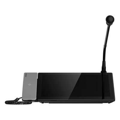 HIKVISION DS-QAZ1MP10G1 - Estación de Micrófono IP / Pantalla Touch IPS / PoE / Memoria 32 GB / Audio Bidireccional / Gestión de 50 | SIERRA STORE