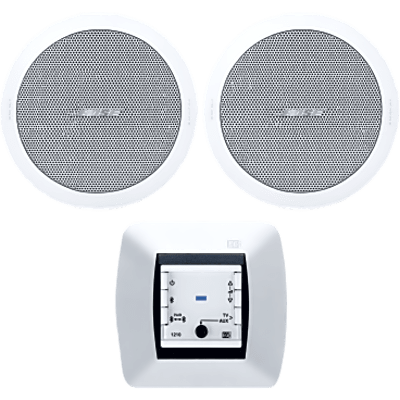 Kit de Audio Residencial | Mando Bluetooth EGI 121010H + Par de Bocinas de Techo BOSE FS2CW | 2+2W RMS | 16Ω | SIERRA STORE